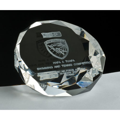 CRYSTAL PRESS PAPIER